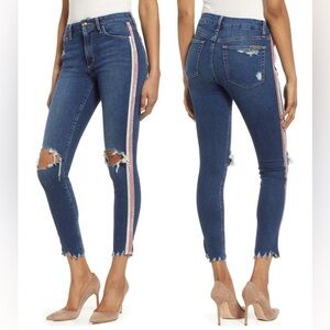 NWT Joe's Jeans Honey High Rise‎ Curvy Skinny Ankle Side Stripe Raina